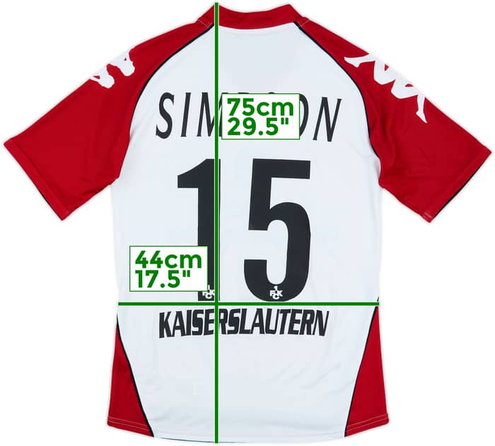 2007-08 Kaiserslautern Away Shirt Simpson #15 - 7/10 - (M)