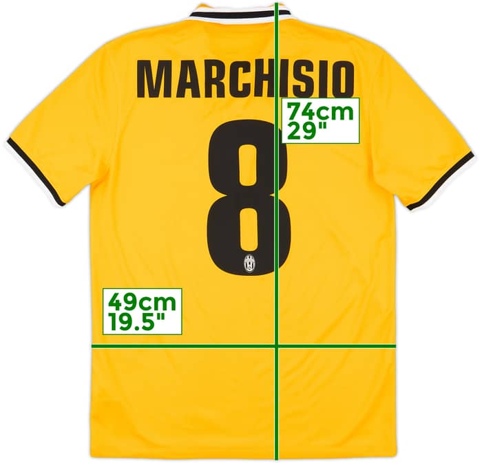 2013-14 Juventus Away Shirt Marchisio #8 - 8/10 - (M)