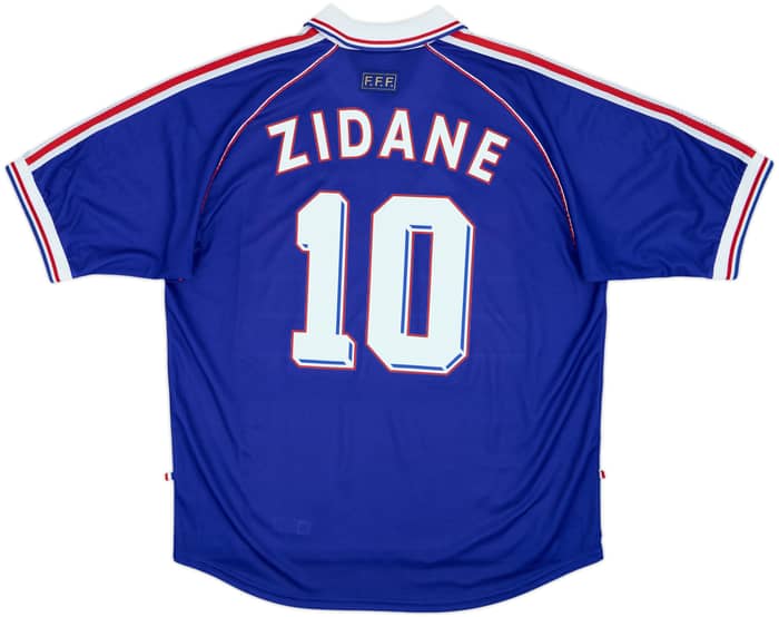 1998-00 France Home Shirt Zidane #10 - 9/10 - (XL)