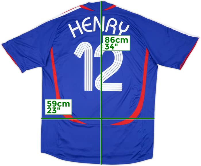 2006-07 France Home Shirt Henry #12 - 10/10 - (XL)