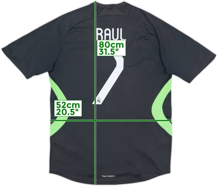 2007-08 Real Madrid CL Third Shirt Raul #7 - 7/10 - (M)