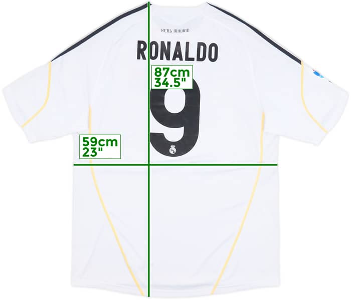 2009-10 Real Madrid Home Shirt Ronaldo #9 - 8/10 - (XL)