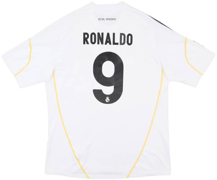 2009-10 Real Madrid Home Shirt Ronaldo #9 - 8/10 - (XL)
