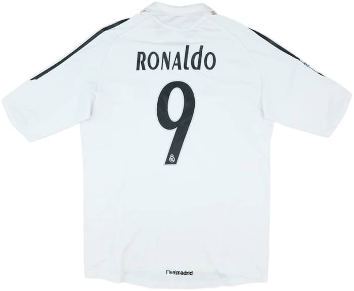 2005-06 Real Madrid Home Shirt Ronaldo #9 - 7/10 - (L)