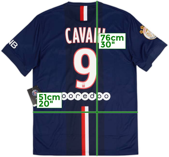 2014-15 Paris Saint-Germain Home Shirt Cavani #9 (M)