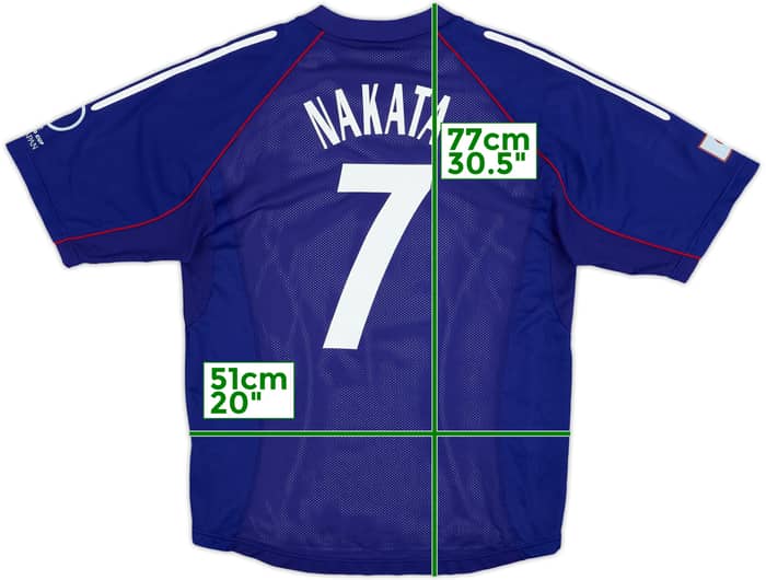 2002-04 Japan Player Issue Home Shirt Nakata #7 - 9/10 - (L)