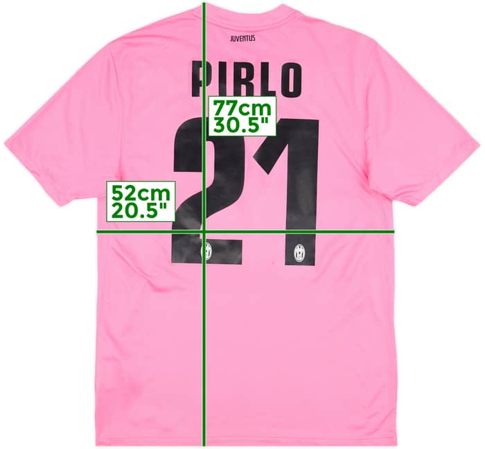 2011-13 Juventus Away Shirt Pirlo #21 - 5/10 - (M)