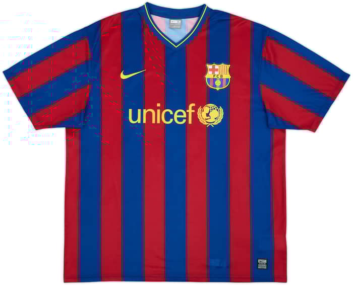 2009-10 Barcelona Basic Home Shirt Ibrahimovic #9 - 7/10 - (XL)