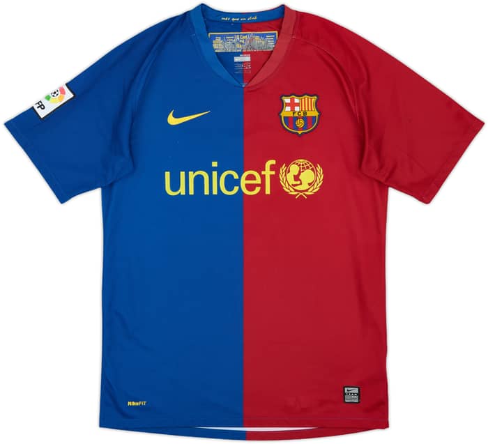 2008-09 Barcelona Home Shirt Puyol #5 - 8/10 - (S)