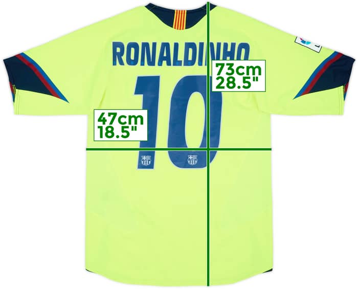 2005-06 Barcelona Away Shirt Ronaldinho #10 - 7/10 - (S)