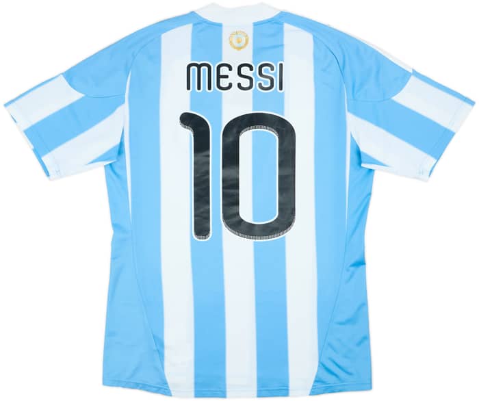 2010-11 Argentina Home Shirt Messi #10 - 8/10 - (M)