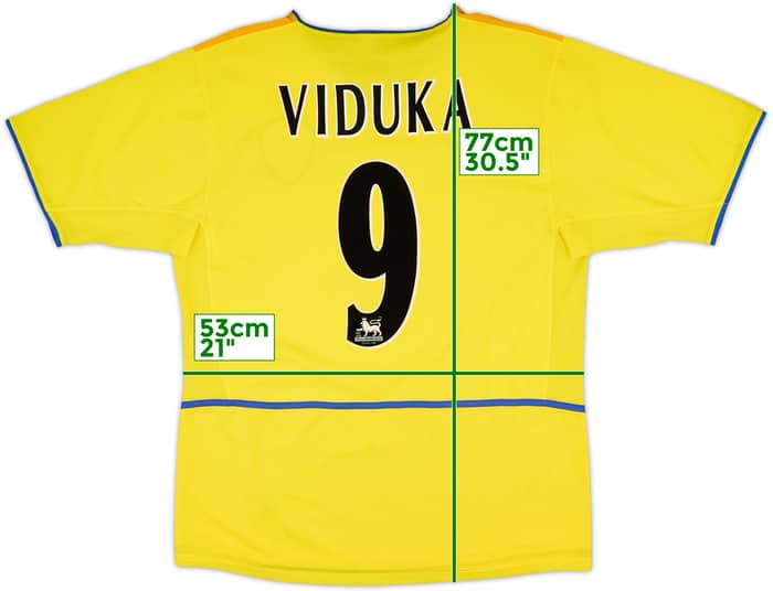 2002-03 Leeds United Away Shirt Viduka #9 - 9/10 - (XL)