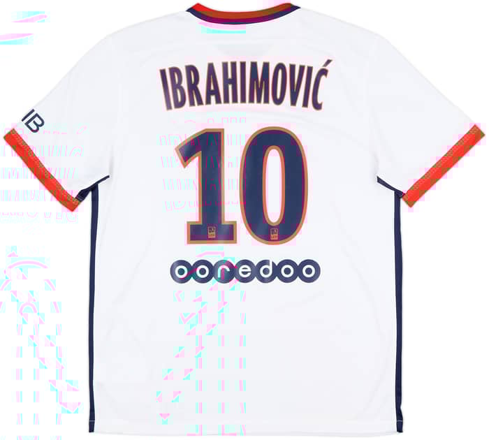 2015-16 Paris Saint-Germain Away Shirt Ibrahimovic #10 - 9/10 - (L)