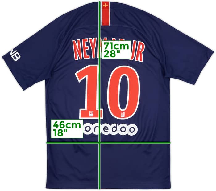 2018-19 Paris Saint-Germain Home Shirt Neymar Jr #10 - 5/10 - (S)