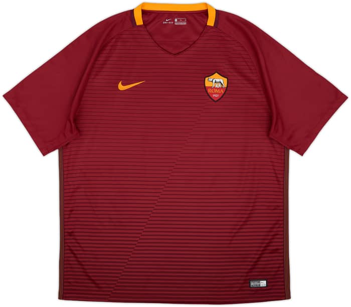 2016-17 Roma Home Shirt Dzeko #9 - 10/10 - (XL)