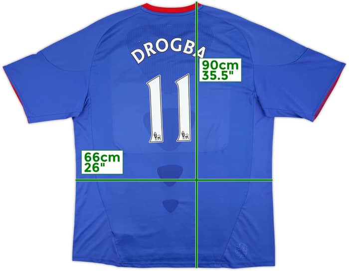2010-11 Chelsea Home Shirt Drogba #11 - 8/10 - (3XL)