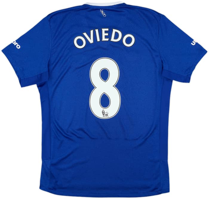 2015-16 Everton Home Shirt Oviedo #8 - 8/10 - (M)