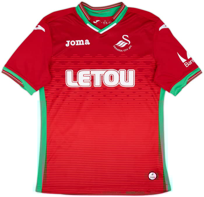 2017-18 Swansea Away Shirt Wilfried #2 - 9/10 - (S)