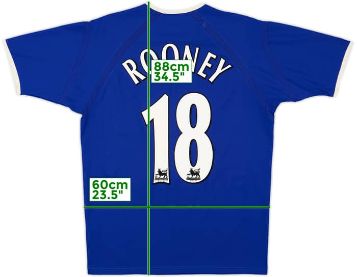 2003-04 Everton Home Shirt Rooney #18 - 9/10 - (S)
