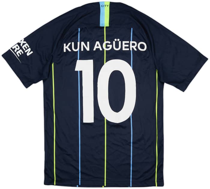 2018-19 Manchester City Away Shirt Kun Aguero #10 - 8/10 - (S)