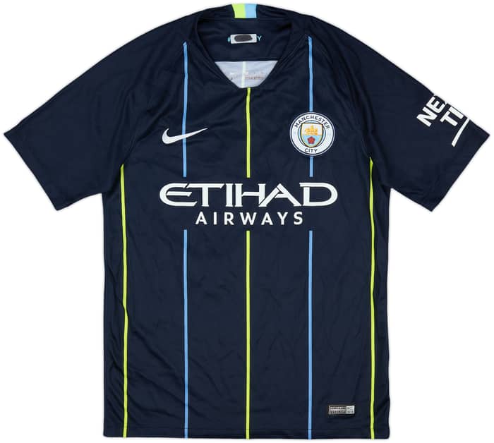 2018-19 Manchester City Away Shirt Kun Aguero #10 - 8/10 - (S)