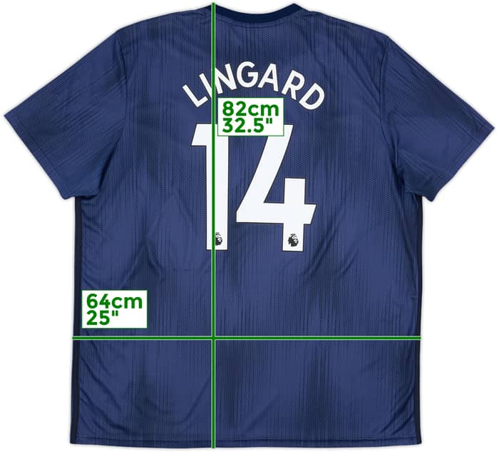 2018-19 Manchester United Third Shirt Lingard #14 - 7/10 - (XXL)