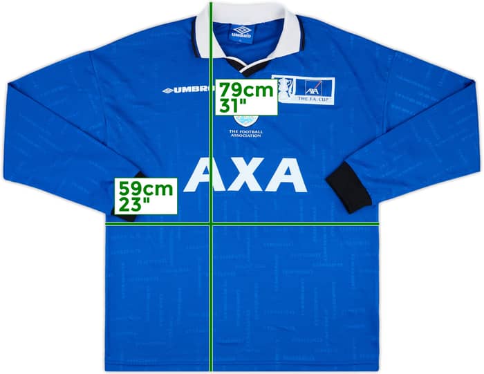1998-00 FA Cup AXA Roadshow Match Issue L/S Shirt #14