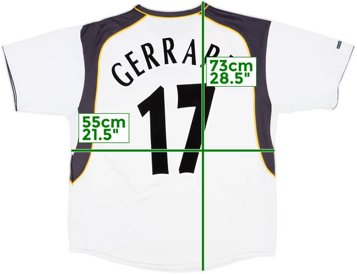 2001-03 Liverpool Away Shirt Gerrard #17 - 6/10 - (L)
