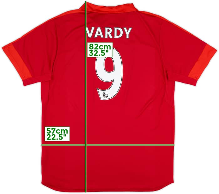 2016-17 Leicester Away Shirt Vardy #9 - 9/10 - (XL)