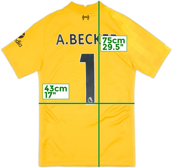2021-22 Liverpool GK Shirt A.Becker #1 - 10/10 - (XS)