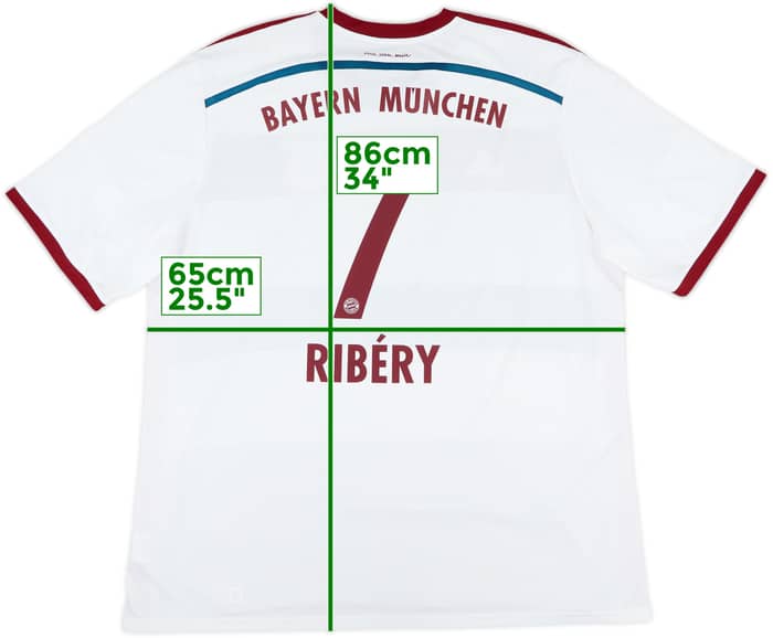 2014-15 Bayern Munich Away Shirt Ribery #7 - 7/10 - (3XL)