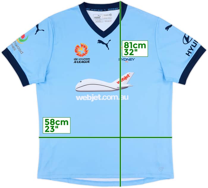 2015-16 Sydney FC Home Shirt - 7/10 - (XL)
