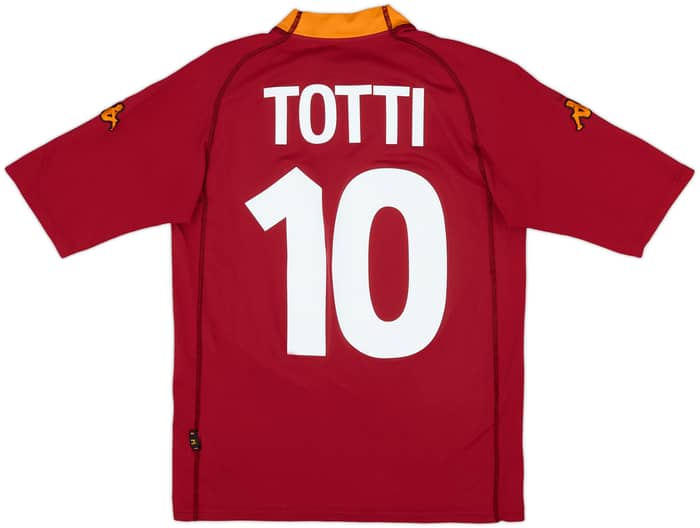 2000-01 Roma Home Shirt Totti #10 - 6/10 - (M)