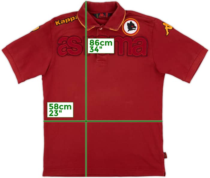 2009-10 Roma Kappa Polo Shirt - 7/10 - (M)