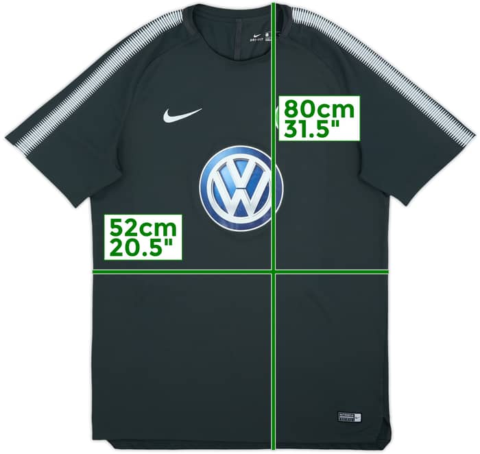 2017-18 Wolfsburg Nike Training Shirt - 9/10 - (XL)