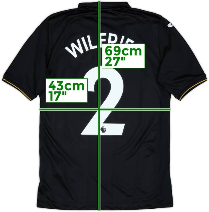 2017-18 Swansea Third Shirt Wilfried #2 - 8/10 - (S)
