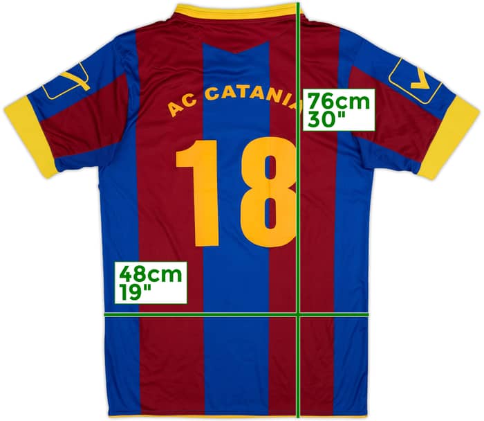 2013-14 Givova Template Shirt (AC Catania) #18 - 7/10 - (M)