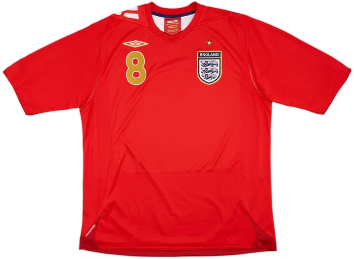 2006-08 England Away Shirt Lampard #8 - 7/10 - (XL)