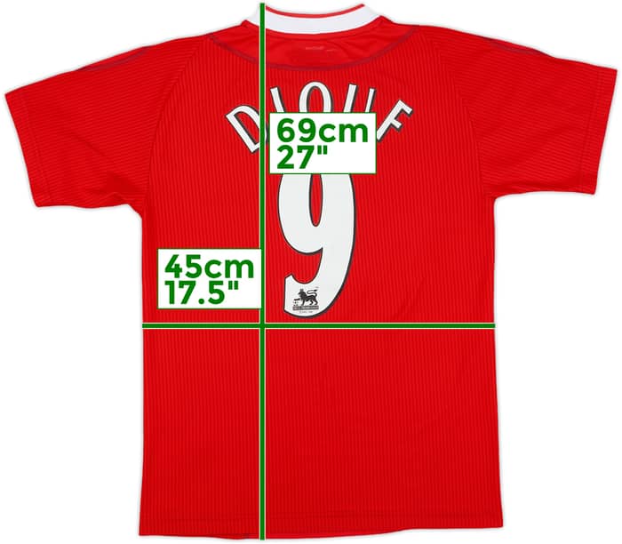 2002-04 Liverpool Home Shirt Diouf #9 - 8/10 - (Y)