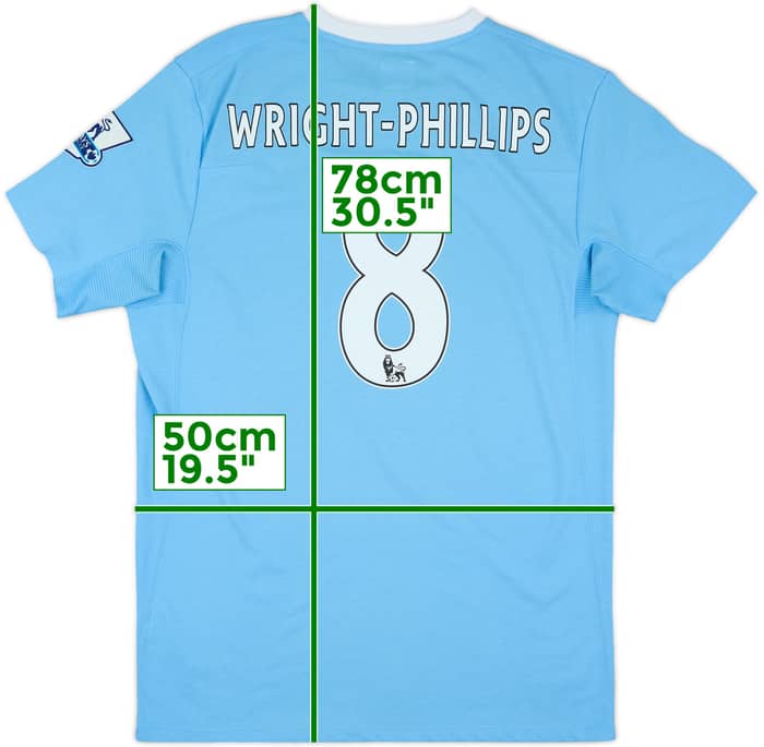 2009-10 Manchester City Home Shirt Wright-Phillips #8 - 8/10 - (M)