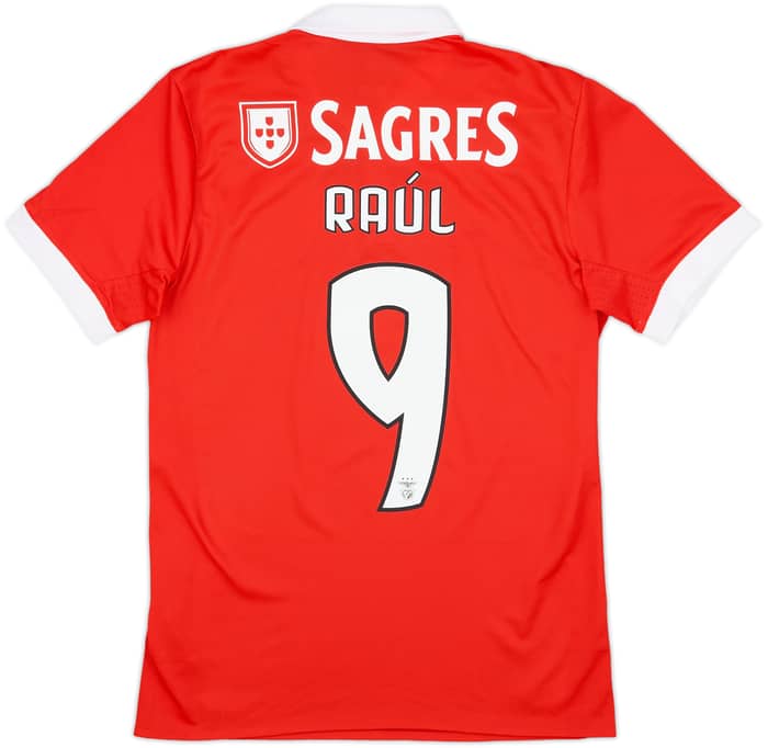 2017-18 Benfica Home Shirt Raul #9 - 10/10 - (S)
