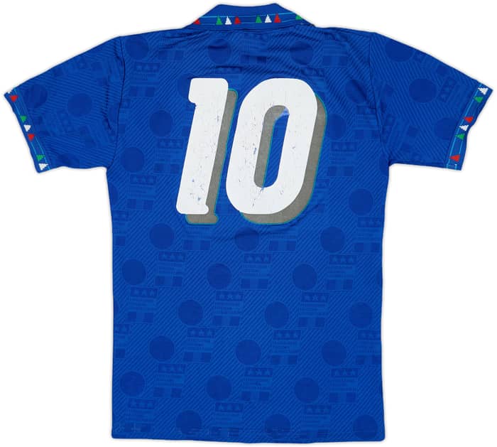 1994 Italy Home Shirt #10 - 5/10 - (M.Boys)