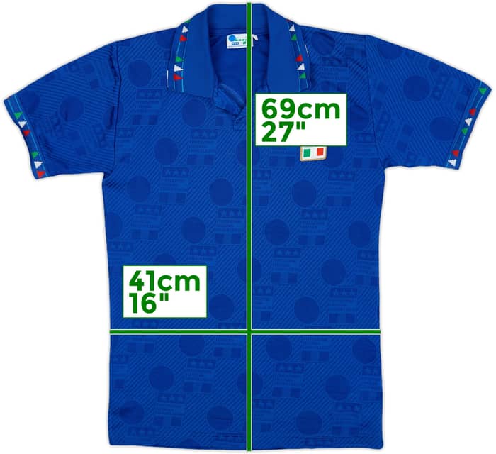 1994 Italy Home Shirt #10 - 5/10 - (M.Boys)