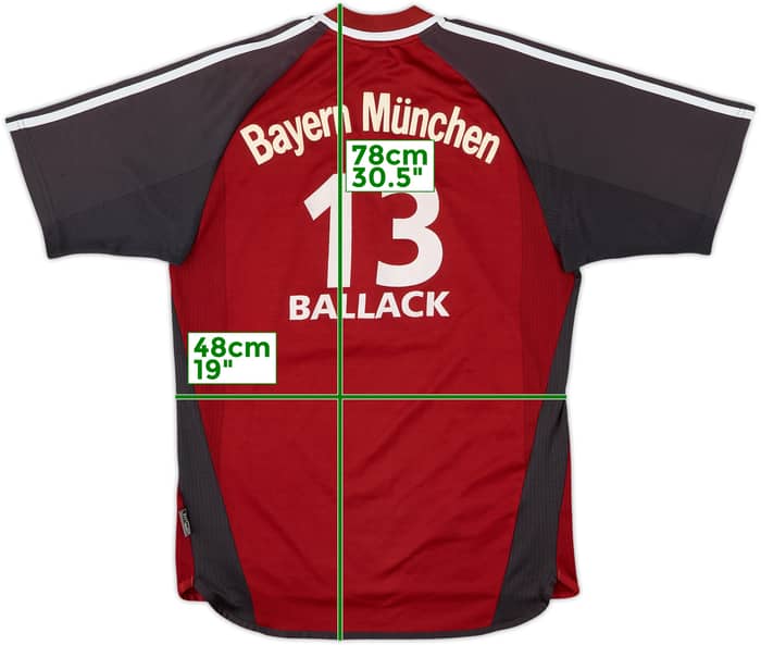 2001-02 Bayern Munich Home Shirt Ballack #13 - 7/10 - (S)