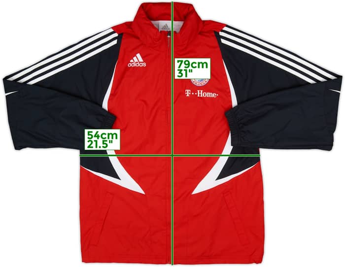 2007-08 Bayern Munich adidas Hooded Rain Jacket - 6/10 - (S/M)