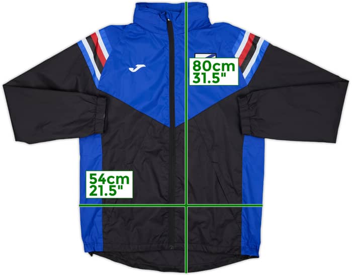 2019-20 Sampdoria Joma Hooded Rain Jacket - 8/10 - (S)