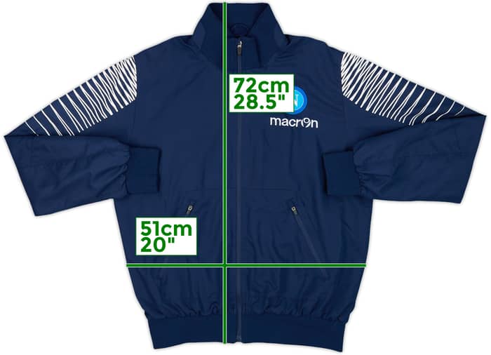 2014-15 Napoli Macron Track Jacket - 8/10 - (M)