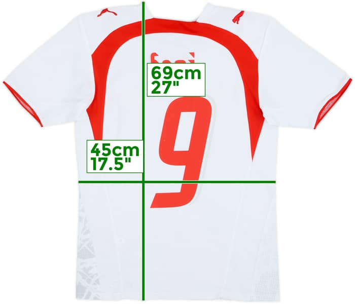 2006-08 Switzerland Signed Away Shirt Frei #9 - 9/10 - (XS)