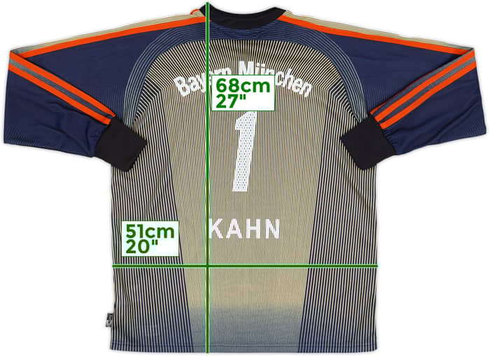 2003-04 Bayern Munich GK Shirt Kahn #1 - 6/10 - (XL.Boys)