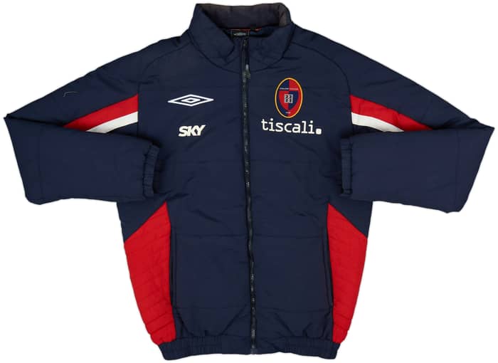 2007-08 Cagliari Umbro Padded Bench Coat - 7/10 - (L)